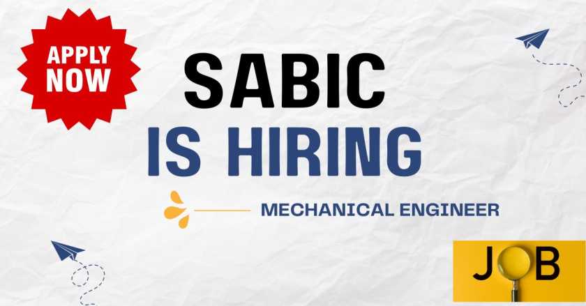 Mechanical engineer Jobs In Vadodara: SABIC is Hiring Apply