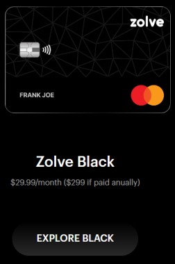 Zolve Black Credit Card