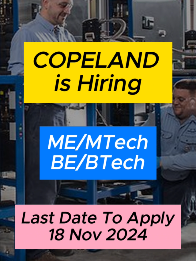 Copeland Hiring Mechanical Engineer, Apply Now